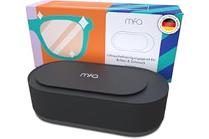 mfa® | Dispositivo per la Pulizia a Ultrasuoni per Occhiali, Braccialetti, Gioielli in Argento (Bagno D'argento) e Strumenti | Pulitore a Ultrasuoni | Sterilizzazione | Ultrasonic cleaner