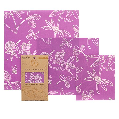 Bee's Wrap Bienenwachstücher 3er Set (Small, Medium, Large) - Die umweltfreundliche Alternative zu Plastikfolie