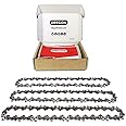 Oregon 3-Pack Pole Saw Chain 3/8" LP Pitch, .050" (1.3 mm) Gauge for 8" (20cm) Bar, 33 Drive Links – Low-kickback Chain Fits Einhell, Bosch, Black & Decker, Ryobi, Lux and more