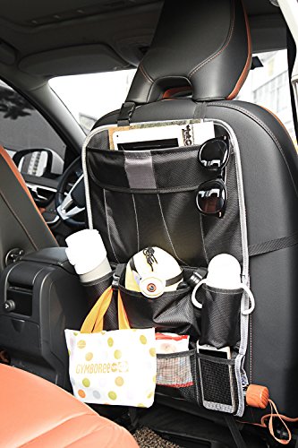 Rücksitzschutz für Auto，Plusinno(TM) Geräumiger Auto Rückenlehnenschutz,Rücksitz Organizer für Kinder,Reise-Utensilien und Spielzeug ( Classic Version) - 3
