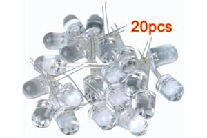 SODIAL 20pcs 10mm 200mW Infrarouge IR 1-Chip LED Vision Nocturne 850nm
