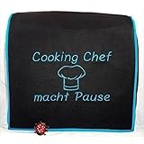 Abdeckhaube, Kenwood, Cooking Chef® KM 096,..Mod. türkis, dkl.-grau, .Stickerei, Schutzhaube, Husse, Cover, Kochmütze, by ingas handmade from germany®