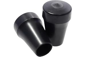 2EXTREME topes caballete (2 uds.) goma 22 mm negros compatible con Vespa PK PX COSA LML