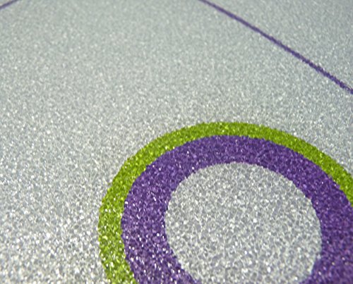 2 x Glas Herdabdeckplatte Herdabdeckung Schneidebrett Abdeckplatte Ceranfeld Design modern bunte Kreise - 2