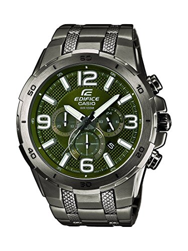 Casio Herren-Armbanduhr XL Edifice Analog Quarz Edelstahl EFR-538BK-3AVUEF Casio Herren-Armbanduhr XL Edifice Analog Quarz Edelstahl EFR-538BK-3AVUEF