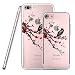 Produktbild Original Lanboo® Silikon Case #1 - M11 Design für Apple iPhone 7 Motiv Druck Tasche Hülle Cover Etui Disney Cartoon Tattoo Vogel Bird Zweige Blümchen Blüten