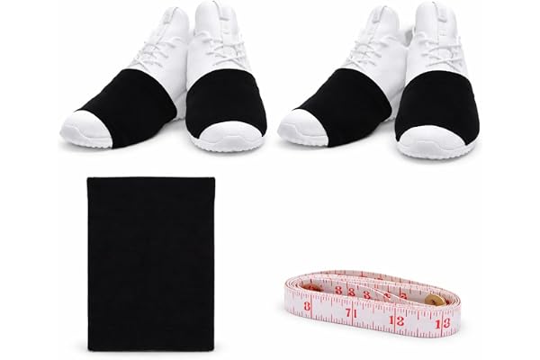 FIUTEKO 2 par dansstrumpor & glidskor, halkfria dansskoöverdrag för kvinnor, sneakers, dansstrumpor med måttband för Line Dance, Zumba, yoga, gåva, dans, dansskor för kvinnor och män