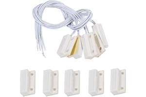 Smandy Tür und Fenstersensoren 5-TLG. MC-38 vertiefte verdrahtete Tür Fenstersensor Tür Fenster Alarm Magnetschalter Home Security Alarmanlage