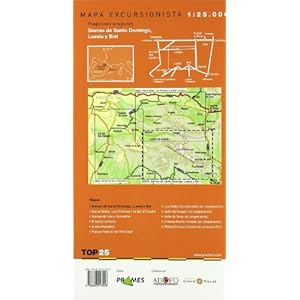 Mapa sierras de santo domingo, luesia y biel 1:25000 (Top 25 (prames))