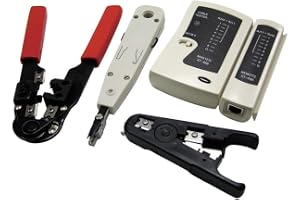 Logilink WZ0012 5-i-1 Nätverksverktygssats för RJ11, RJ12, RJ45