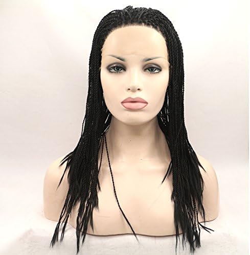 Wiged Handmade Black Children Hair Fiber Pigtail Reggae Headgear Lace Front Wigs Dreadlocks 60 Cm,Black Wig Five Pieces Of Nursingstealth Performance Party Of Realistic And Natural Fashion