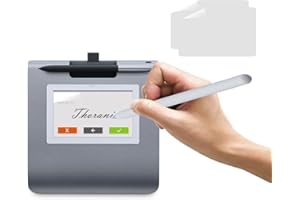 Thorani 2 Stück Paper-Feel Unterschriftsfolie für Signature Pad Signotec Omega (NFC) - Matte TPU-Folie zum Schreiben wie auf Papier