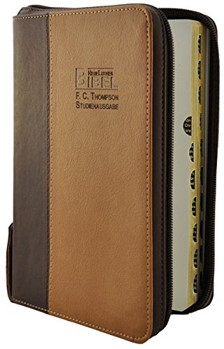 Download F.C. Thompson Studienbibel: NeueLuther Bibel - Luther 2009 -  Kunstleder PU Cowboy braun - Goldschnitt, Griffregister, Reißverschluss, Red-Letter-Ausgabe