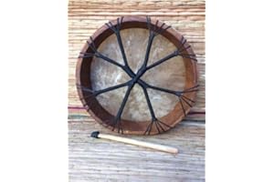 AFRICAN MUSICAL INSTRUMENTS 15 inch Shamanic Drum with beater