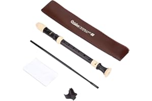 Flûte à bec soprano, 8 trous C clé Flûte à bec doigté baroque/allemand instrument à vent pour débutants(German Style)