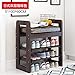 Produktbild SEEKSUNG Stuhl, klassische Massivholz-Mehrzweck-Schuhbank, Holz umweltfreundliche und leicht zu reinigen Lagerung Schuhstuhl, Home Schuhregal Sofabank, C 50cm braun