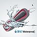 Produktbild Bluetooth Lautsprecher, Wireless drahtloser Lautsprecher, IPX7 Wasserdicht Tragbar Speaker Kabellos Musikbox Boxmit reinem Bass und eingebautem Mikrofon für iPhone, iPad, Samsung, Nexus, HTC und andere Android Geräte, Rot