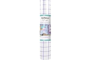 TECKWRAP Vinyl Transfer Paper Tape 12" x 10 FT Clear Purple Grid Perfect Alignment for Permanent Adhesive Craft Vinyl