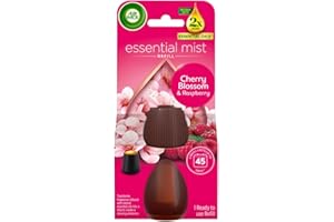 AIRWICK Air Wick Cherry Blossom & Raspberry Essential Mist Single Refill 1x20ml, Lasting for up to 45 days per refill, Air Freshener