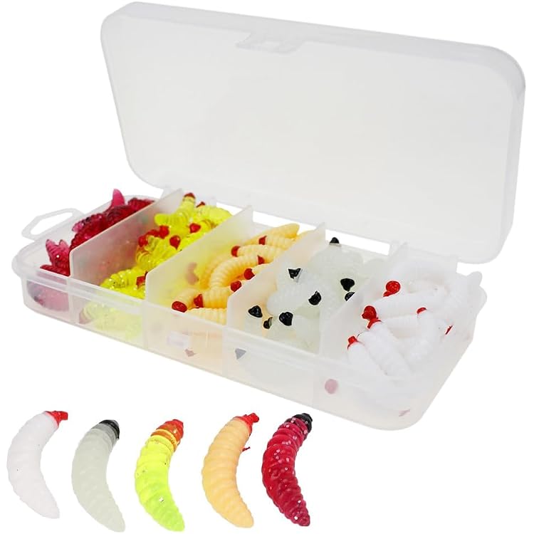 Lot De 6 Leurres Souples Pour Pêche (soft Baits) - 7cm - PVC - Différentes Couleurs - Pour Eau Douce Et Salée