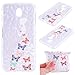 Produktbild Sycode Creativ Diamant Muter Weiß Schmetterling Mädchen Entwurf Transparente Schutzhülle Cover für Samsung Galaxy J3 2017