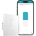 meross WLAN Roller Shutter Switch Works with Homekit, Alexa Roller Shutters, Smart Blinds Switch Requires Zero Wire, Timer and Voice Control, Compatible with Siri, Alexa, Google Home, 1 Piece