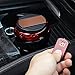 Produktbild WYL Multifunktionale Auto Aschenbecher mit Abdeckung LED-Lampe Allgemeine Auto Persönlichkeit Kreative Auto Aschenbecher Hängen,Hohe Verbreitun,Aschenbecher
