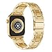 Produktbild Für Apple Watch Series 4 Bling Armband 40mm,Colorful Luxus Legierung Strass iWatch Straps Ersatzband Metall Uhrenarmband Wristband Zubehör für Apple Watch Serie 4 40mm, Gold 2#