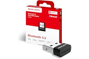 MERCUSYS MA530 TP-Link Adaptateur Bluetooth 5.3, Dongle Bluetooth 5.3, Clé Bluetooth pour PC, Casque, Souris, Manette, Clavier, Imprimantes, Smartphone, Tablette, Compatible avec Windows 11/10/8.1/7