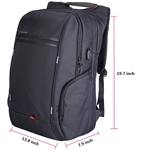 Laptoprucksäcke 15,6-17 Zoll Notebook-Rucksack Computer Rucksack Herren Damen mit 17 zoll Laptopfach - 9
