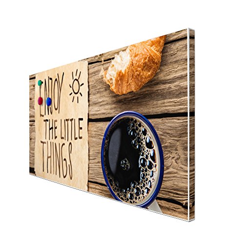 banjado – Pinnwand Magnettafel weiß 78cm x 37cm quer mit Motiv Happy Day - 3