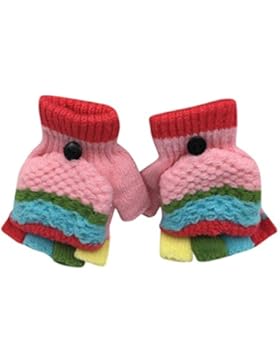 Sunnywill Kleinkind Baby niedlich Patchwork heißen Mädchen Jungen Winter warme Handschuhe