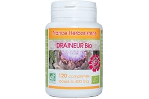 FRANCEHERBORISTERIE DRAINEUR BIO AB 120 comprimés dosés à 400 mg.