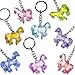 German Trendseller® - 12 x Pferde - Schmuck Anhänger ┃ Mädchen Farben ┃ Mitgebsel ┃ Kindergeburtstag ┃ Kristall Pferde ┃ 12 Stück