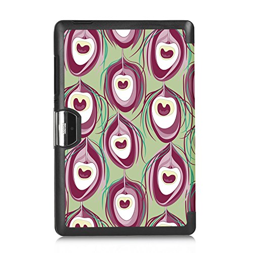 Acer Iconia One 10 B3-A30 Hülle, IVSO Ultra Schlank Superleicht Ständer Slim Leder zubehör Schutzhülle für Acer Iconia One 10 (B3-A30) 25,7 cm (10,1 Zoll HD) Tablet-PC perfekt geeignet (Für Acer Iconia One 10 (B3-A30), Muster-7) - 3