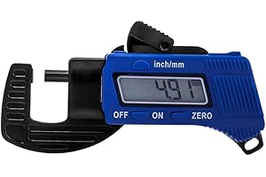Bestgle Micrómetro Digital, Micrómetro Electrónico Preciso Precisión Digital Dial Medidor, Micrometro Calibre Digital Micrómetro Electrónico Exteriores