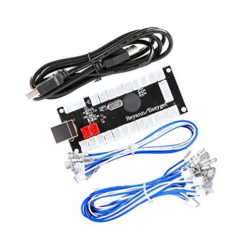 Reyann PS3 / PC Zero Delay Juego Arcade USB Encoder PC a Joystick para MAME y Raspberry Pi Retropie Proyectos 2Pin - 4.8MM