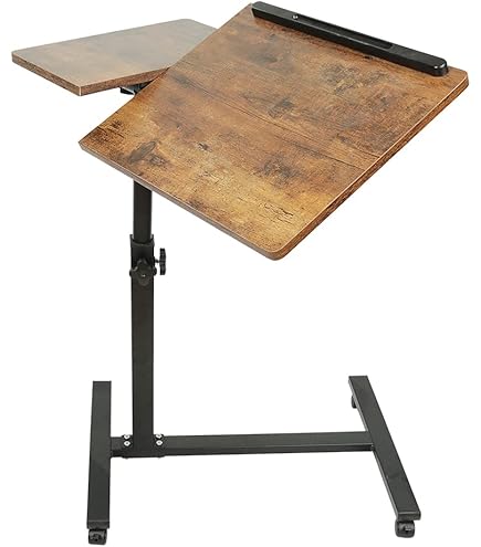 Scrivania Regolabile In Altezza Tavolino Mobile Regolabile Altezza Per Divano - Nero, Scrivania Portatile Per Laptop Scrivania Portatile Divano - Foto 6