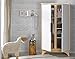 Pepper Wardrobe - White/Birch