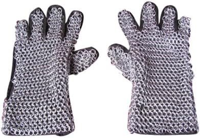 Chainmail gloves for medieval armour