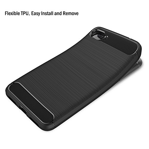 Funda ASUS Zenfone 4 Max ZC554KL  AICEK Negro Silicona Fundas para ASUS Zenfone 4 Max Pro ZC554KL Carcasa ASUS Zenfone 4 Max Plus ZC554KL Fibra de Carbono Funda Case  5 5 Pulgadas 