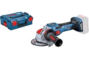 Bosch Professional 18V System meuleuse angulaire sans-fil BITURBO GWX 18V-15 SC avec X-LOCK (1 500 W, avec capot de protection, poignée auxiliaire, calage L-BOXX, L-BOXX)