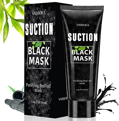Activated charcoal peel off face mask as the black mask for blackhead remover to remove blackhead by Vassoul UK London