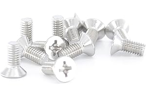 DROTAYARD A Set of 12Pcs Brake Disc Rotor Screws, OEM 93600-06014-0H Stainless Steel Rotor Screws for Brake Discs Rotor Bolts Brake Rotor Retaining Screw Replacement