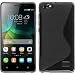 Produktbild PhoneNatic Case für Huawei Honor 4c Hülle Silikon grau S-Style + 2 Schutzfolien