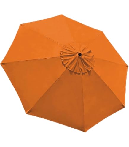 Copertura Ricambio Per Ombrellone Earnmore 3m - 8 Costole, Poliestere UV, Cachi - Foto 10