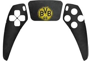 DeinDesign Skin kompatibel mit Sony PlayStation 5 Controller PS5 Folie Sticker Borussia Dortmund BVB Fanartikel