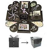 valentines day geschenk für ihn ❤ Es sieht wie eine normale Blackbox aus, aber sobald Sie sie öffnen, wird es überraschend sein. Aber nachdem Sie sie öffnen,Sie können das Foto auf den ausziehbaren Streifen stecken oder einfach nur an den Rahmen montieren. Wird sie mit vielen Fotoschlitzen, dann füllen Sie sie mit Ihrer Geduld und Liebe.