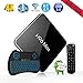 Produktbild Android 8.1 TV Box, penkou H96 MAX X2 Quad Core 4GB+64GB Smart TV Box S905X2 H.265 Unterstützung BT4.1 USB3.0 WLAN 3D 4K Full HD, Wireless Mini Keyboard Angebot