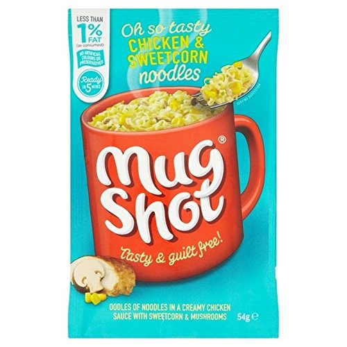 Mug Shot Tagliatelle Di Pollo Con Mais E Funghi 54g (Confezione da 6)